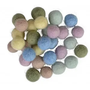 Filtkulor 10mm Ass. Pastellfärger – 30 st Erbjudande