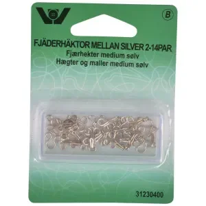 Fjäderhäktor Silver strl. 2 – 14 st. Rabatter