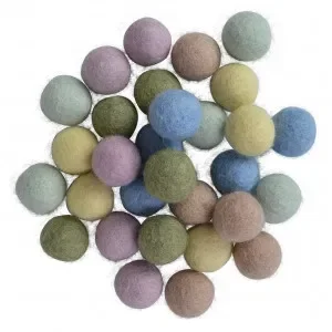 Filtkulor 20mm Ass. Pastellfärger – 30 st Begränsat erbjudande