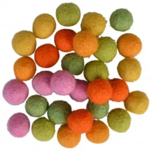 Filtkulor 10mm Ass. Vårfärger – 30 st Reapris