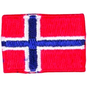 Strykmärke Flagga Norge 3x2cm – 1 st. Sista chansen