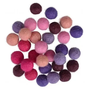 Filtkulor 10mm Ass. Lila Nyanser – 30 st Bästa pris