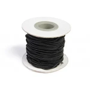 Beställ idag Elastiskt Snöre Svart 1,2mm 25m