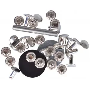 Prym Hålnitar Silver 9mm till 4-6mm tjocklek – 15 st Billig