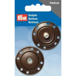 Handla nu Prym Tryckknappar Brun 35mm – 2 st.