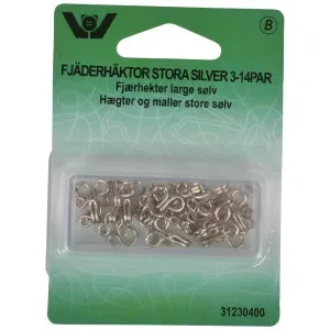 Kundfavorit Fjäderhäktor Silver strl. 3 – 14 st.