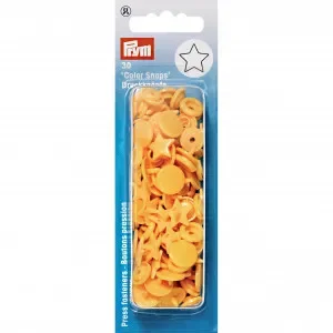 Prym Color Snaps Tryckknappar Plast Stjärna Gul – 30 st. Snabb leverans