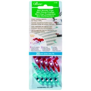 Clover Wonder Clips Mini Ass. färger – 20 st. Erbjudandepris
