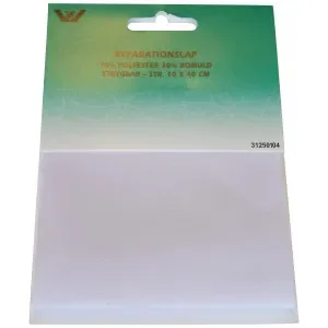Strykmärke / Reparationslapp Polyester/Bomull Vit 10x40 cm – 1 st. Rea
