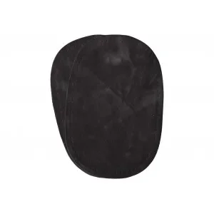 Armbågslappar Imiterat Mocka Oval Mörkgrå 10x15 cm – 2 st Kampanjpris