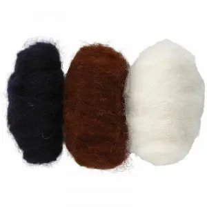 Begränsat erbjudande Ull till Nåltovning/Nålfiltning Svart/Brun/Vit 3x10 gr.