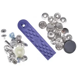 Sista chansen Prym Anorak Tryckknappar Silver 15mm – 10 st