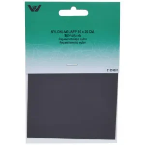 Reparationslapp Självhäftande Nylon Mörkgrå 10x20 cm – 1 st. Snabb frakt