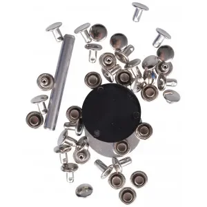 Billigare Prym Hålnitar Silver 7,5mm till 3-4mm tjocklek – 20 st.