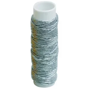 Elastisk tråd Lurex Silver 10 m Lågt pris