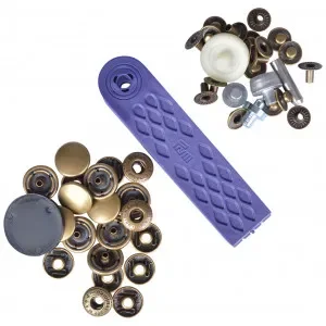 Kampanj Prym Anorak Tryckknappar Antik Mässing 15mm – 10 st.