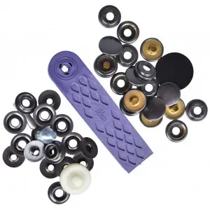 risnedsättning Prym Sport och Camping Tryckknappar Svart Oxyd. 15mm – 10 st