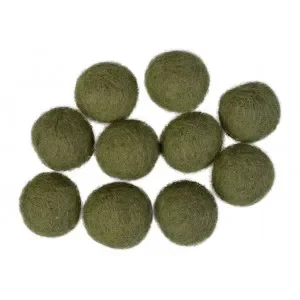 Extra rabatt Filtkulor 20mm Mossgrön GN9 – 10 st.