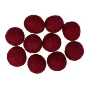Filtkulor 20mm Mörk Rosa R2 – 10 st Bästa pris