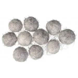 risnedsättning Filtkulor 10mm Grå Natur Mix – 10 st.