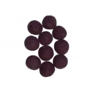 Fri frakt Filtkulor 20mm Plommonlila V5 – 10 st.