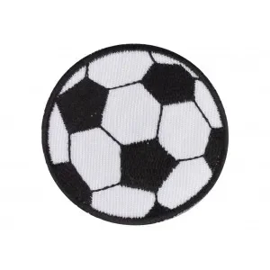 Strykmärke Fodbold 4,5 cm – 1 stk Säker betalning