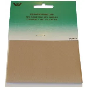 Strykmärke / Reparationslapp Polyester/Bomull Beige 10x40 cm – 1 st. Bästa pris
