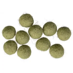 Fri frakt Filtkulor 10mm Dov Grön GN9 – 10 st.