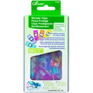 Clover Wonder Clips Ass. färger 50 st. Snabb leverans