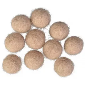 Filtkulor 10mm Ljusbrun W6 – 10 st Premium