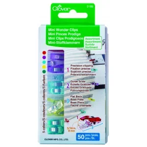 Clover Wonder Clips Mini Ass. färger – 50 st. Begränsat erbjudande
