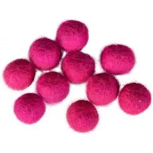 I lager Filtkulor 10mm Mörk Rosa P2 – 10 st