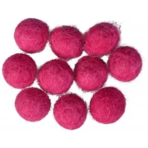 Filtkulor 10mm Mörk Cerise P8 – 10 st. Endast denna vecka