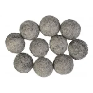 Filtkulor 20mm Grå Natur Mix – 10 st Rea