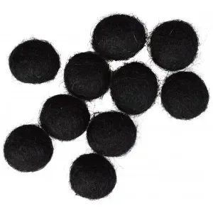 Filtkulor 10mm Svart – 10 st. Fynd