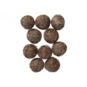 Filtkulor 20mm Mörkgrå Natur Mix – 10 st Kampanjpris