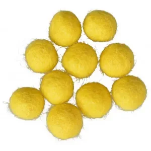 risnedsättning Filtkulor 10mm Gul Y1 – 10 st.