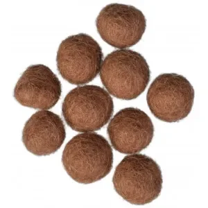 Nedsatt pris Filtkulor 10mm Brun BN1 – 10 st.