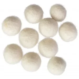 Filtkulor 10mm Natur Vit W1 – 10 st. Premium
