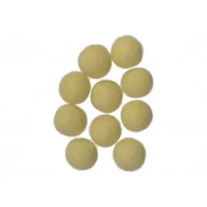Filtkulor 20mm Ljusgul W3 – 10 st. Kundfavorit