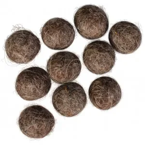 Filtkulor 10mm Mörkbrun Natur Mix – 10 st. Billigare