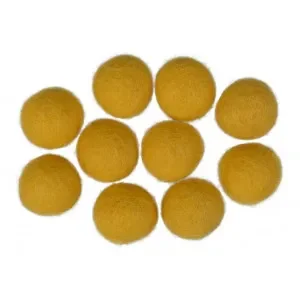 I lager Filtkulor 20mm Mörk Gul Y4 – 10 st.