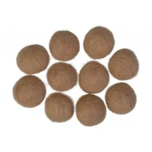 Filtkulor 20mm Ljus Brun W6 – 10 st. Fynd