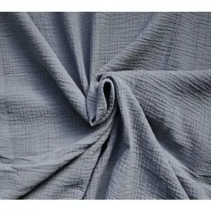 Bomull Crepe Tyg 135cm 020 Silvergrå – 50cm Sänkt pris