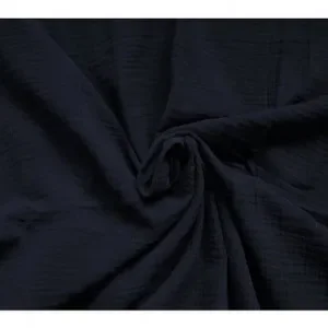 Trygg betalning Bomull Crepe Tyg 135cm 035 Ljus Marin – 50cm