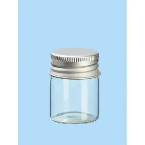 Kampanj Mini Glasflaska/Burk med Lock 30x40mm – 4 st