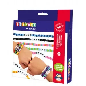 Playbox Gör det själv set – Armband med bokstäver Extra rabatt