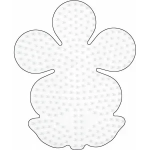 Hama Midi Pärlplatta Blomma Stor Vit 12x10cm – 1 st. Populärt val