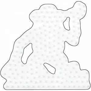 Hama Midi Pärlplatta Apa Vit 9x9cm – 1 st. Kundfavorit
