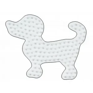 Hama Midi Pärlplatta Hund Liten Vit 9,5x7,5cm – 1 st. Kampanj